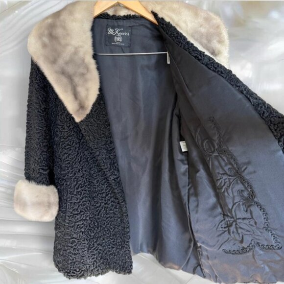 70’s Persian Lamb & Mink Coat - Picture 4 of 6